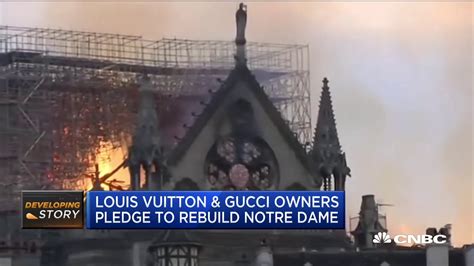 donazione notre dame gucci|Louis Vuitton and Gucci owners pledge more than $300 million to .